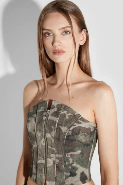 Camo Corset Top