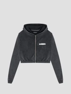 Community Cropped Zipped Hoodie