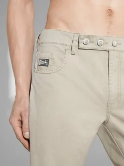 Cotton Twill Stacked Trousers