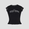 Crystal Logo Mesh T-Shirt