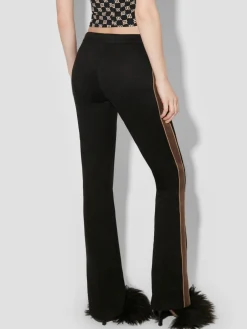 Faux Suede Moto Pants