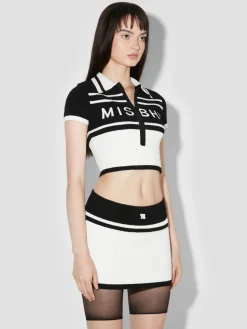 Fluffy Cannes Cropped Polo