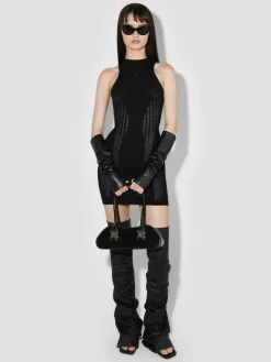 Future Sport Halter Mini Dress