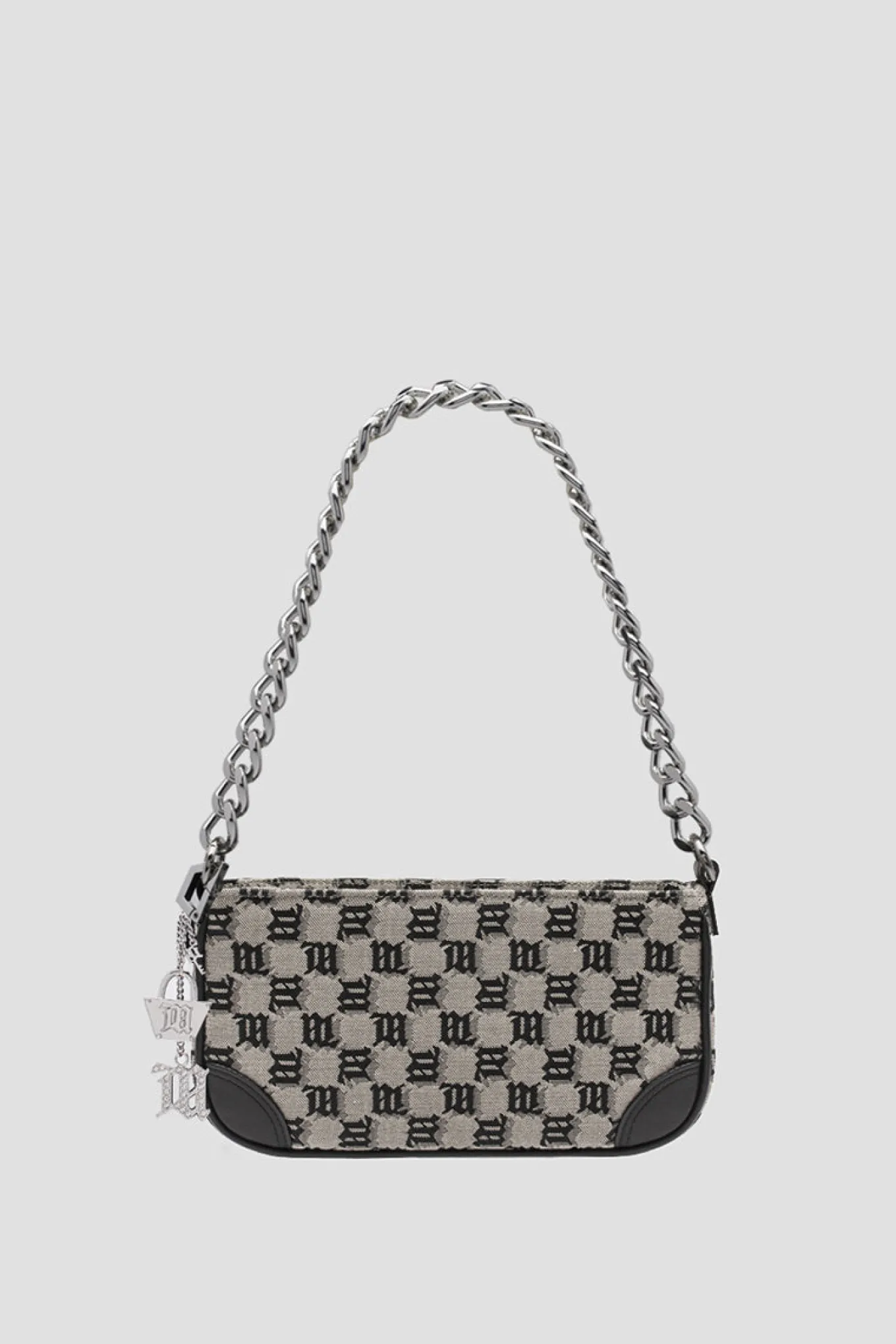 Jacquard Monogram Chain Babe Bag