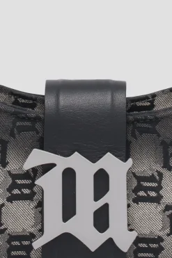 Jacquard Monogram Chain Shoulder Bag Mini
