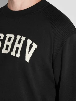 Knitted Varsity Crewneck