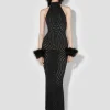 Mesh Halter Long Dress