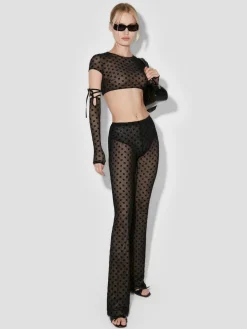 Mesh Monogram Trousers