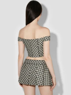Monogram Canvas Corset Top