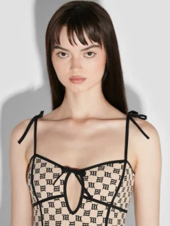 Monogram Coquette Mini Dress