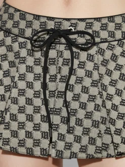 Monogram Jacquard Canvas Mini Skirt