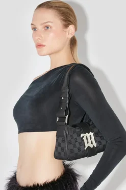 Nylon Monogram Shoulder Bag Small