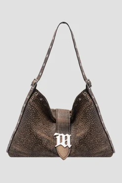 Safari Leather Hobo Bag
