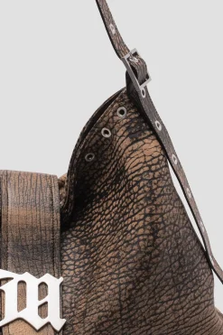 Safari Leather Hobo Bag