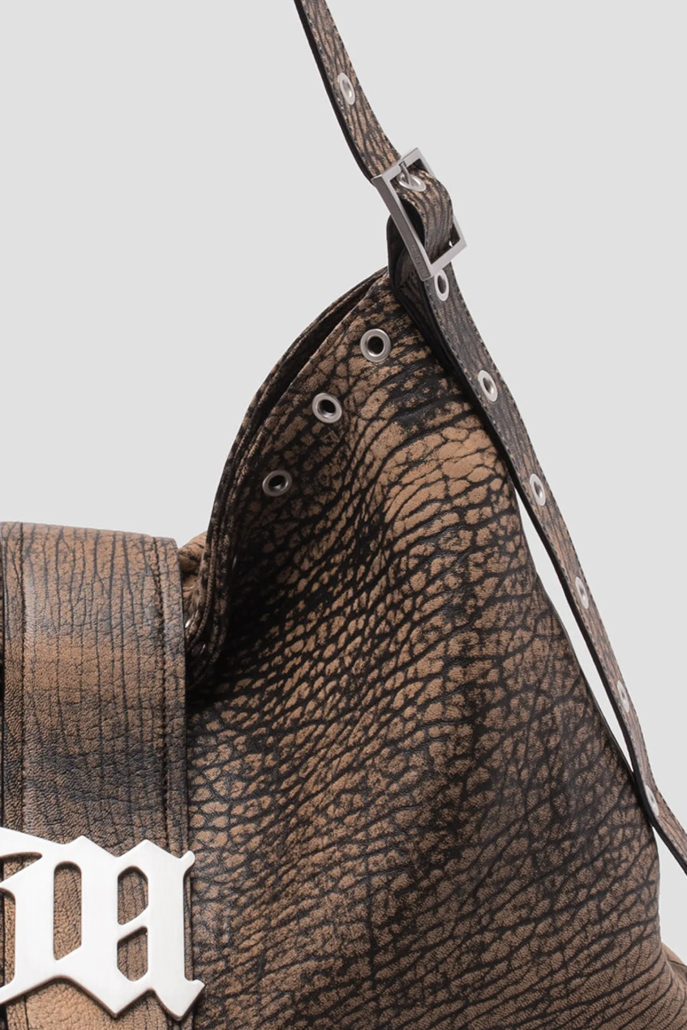Safari Leather Hobo Bag
