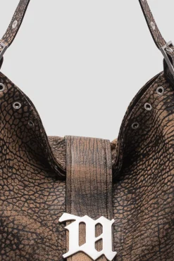 Safari Leather Hobo Bag