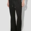 Star Faux Suede Track Pants