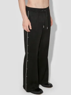 Star Faux Suede Track Pants