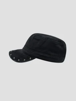 Studded Military Hat