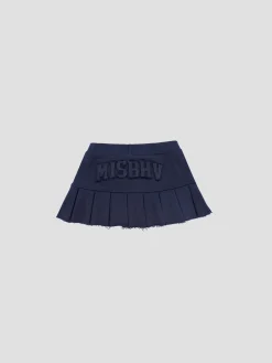 Varsity Pleated Mini Skirt