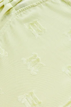 Velour Monogram Top