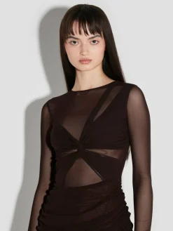 Wrapped Long Sleeve Mini Dress